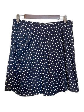 CAbi Skirt Style 627 Davis Polka Dot Limited Edition Navy Blue White Mini Size 6